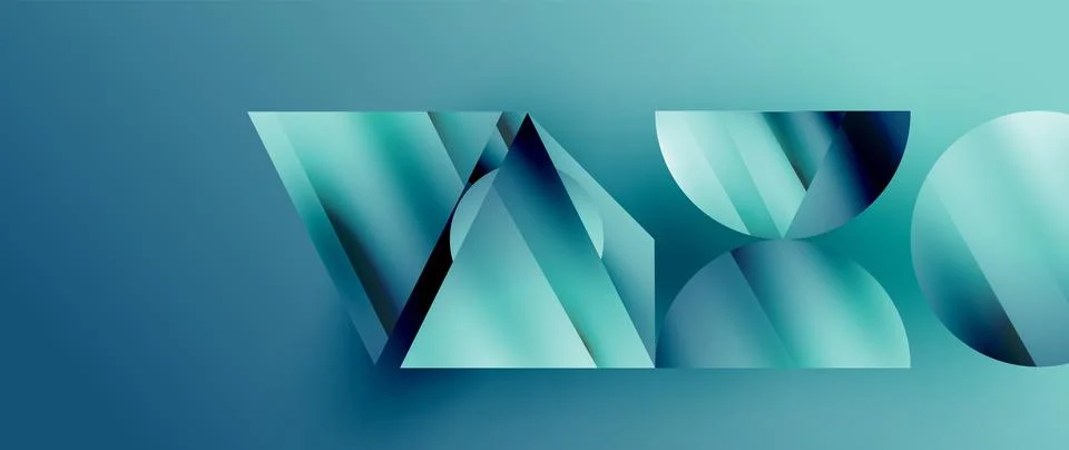 Creative geometric background design template Stock Illustration