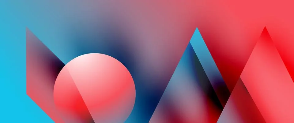 Creative geometric background design template Stock Illustration