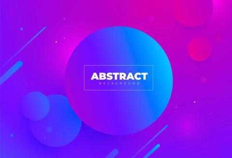 Creative geometric background. Wallpaper. cirqle design. purple and blue. Trendy Stock Illustration
