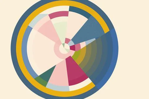 Creative geometric circular background design . simple background design conc Foto stock