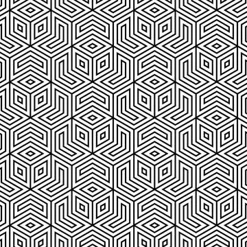 Creative geometric design, the layout is a repeating pattern in vector Stock Illustration