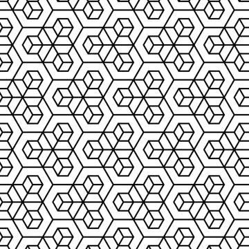Creative geometric design, the layout is a repeating pattern in vector Stock Illustration