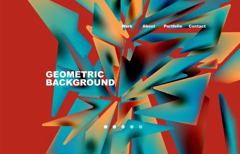 Creative geometric futuristic techno background Stock-Illustration