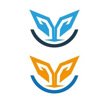 Creative Geometric Letter V Design Free Vector v leaf logo Illustration