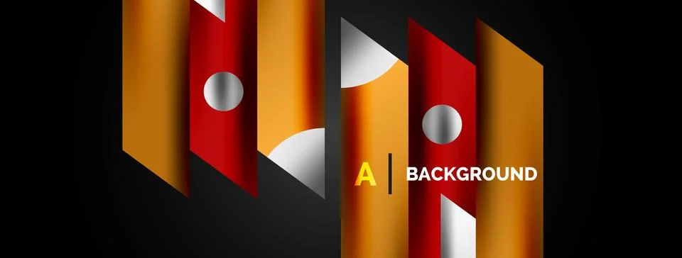 Creative geometric modern background template Stock Illustration