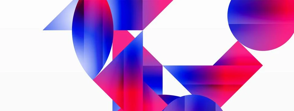 Creative geometric modern background template Illustrazione stock
