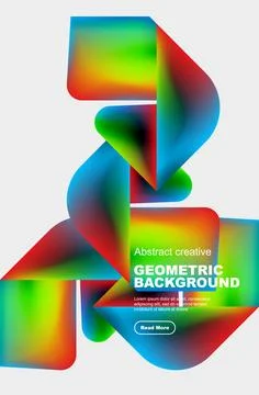 Creative geometric modern background template 스톡 일러스트