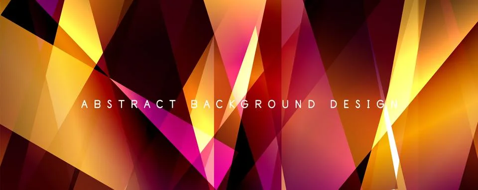Creative geometric modern background template Stock Illustration