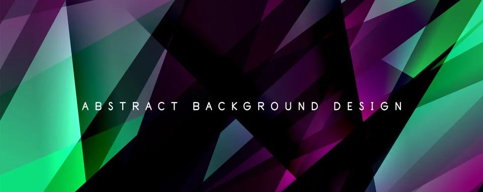 Creative geometric modern background template Stock Illustration