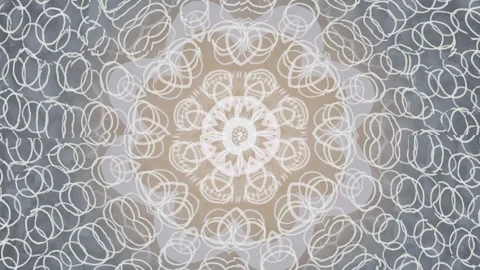 Creative geometric pattern with circles in light and dark tones Stock Footage 337387624