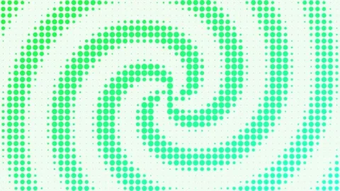 Creative geometric pattern with green dots on transparent background design Stock Footage 348718138