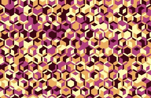 Creative geometric pattern with mosaic shapes and seamless design. Ideal for  Stock Illustration