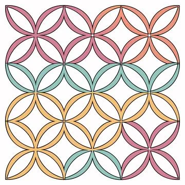 Creative geometric pattern, repeatable abstract design. 스톡 일러스트