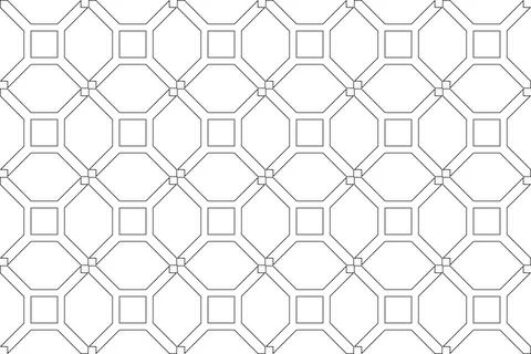 Creative geometric seamless ornamental background. Grid of repeatable pattern Illustrazione stock