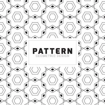 Creative geometric seamless pattern vector design Stock Illustration
