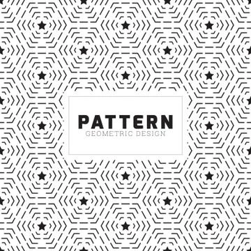 Creative geometric seamless pattern vector design Illustrazione stock