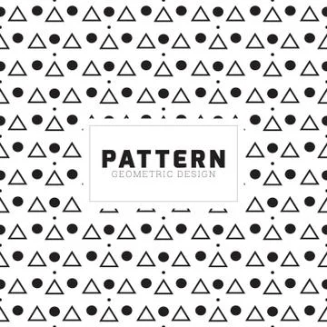 Creative geometric seamless pattern vector design Stock Illustration