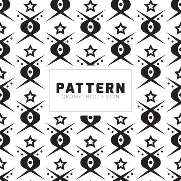 Creative geometric seamless pattern vector design Illustrazione stock