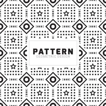 Creative geometric seamless pattern vector design Stock Illustration