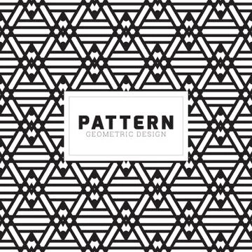 Creative geometric seamless pattern vector design Illustrazione stock
