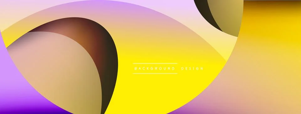 Creative geometric wallpaper. Minimal abstract background. Circle and wave 스톡 일러스트