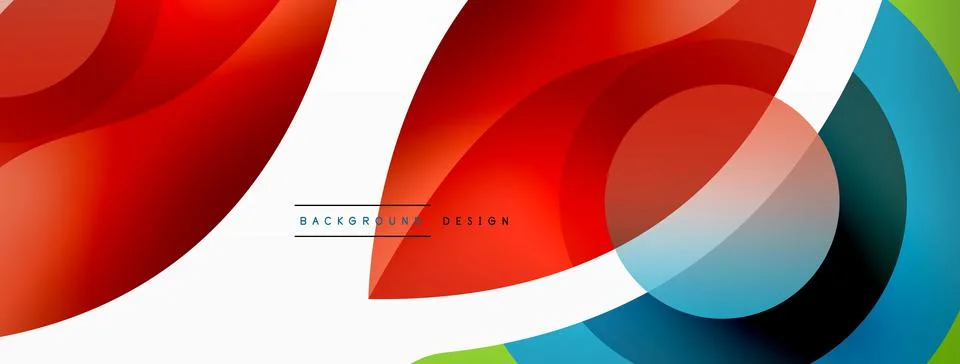 Creative geometric wallpaper. Minimal abstract background. Circle wave and round Stockillustratie