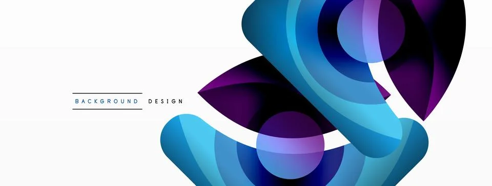 Creative geometric wallpaper. Minimal abstract background. Circle wave and round 스톡 일러스트