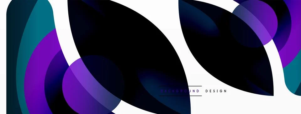 Creative geometric wallpaper. Minimal abstract background. Circle wave and round イラスト素材