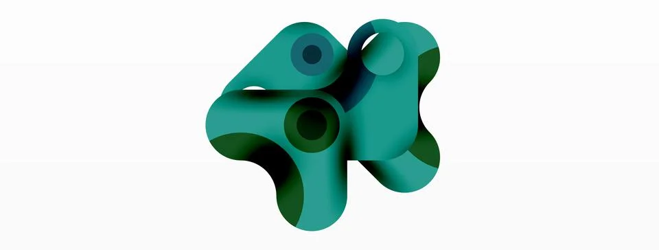 Creative geometric wallpaper. Minimal bubble arrow and circle abstract Stock Illustration