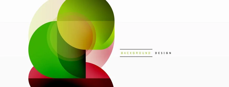 Creative geometric wallpaper. Minimal circle triangle and square line abstract 스톡 일러스트