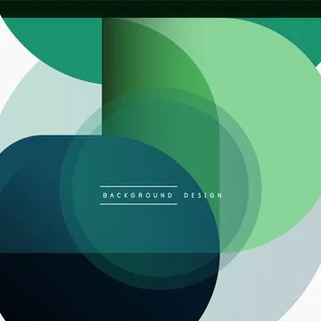 Creative geometric wallpaper. Minimal circle triangle and square line abstract Stock Illustration
