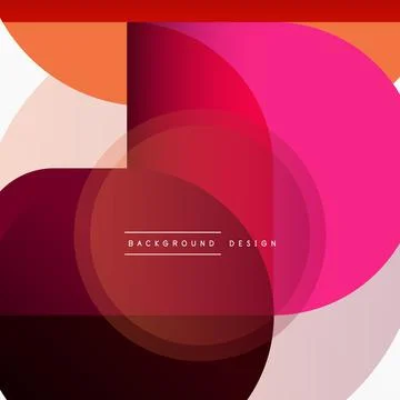 Creative geometric wallpaper. Minimal circle triangle and square line abstract Illustrazione stock