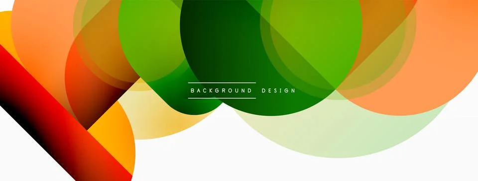 Creative geometric wallpaper. Minimal circle triangle and square line abstract Illustrazione stock