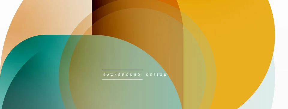 Creative geometric wallpaper. Minimal circle triangle and square line abstract イラスト素材