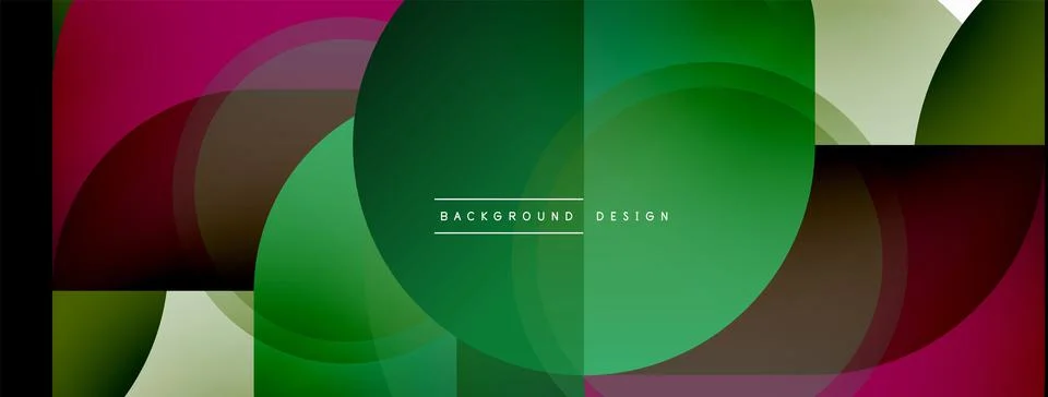 Creative geometric wallpaper. Minimal circle triangle and square line abstract 스톡 일러스트
