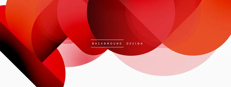 Creative geometric wallpaper. Minimal circle triangle and square line abstract Illustrazione stock