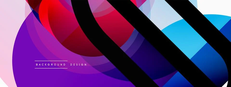 Creative geometric wallpaper. Minimal circle triangle and square line abstract イラスト素材