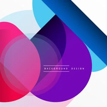 Creative geometric wallpaper. Minimal circle triangle and square line abstract Stock Illustration