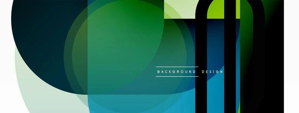 Creative geometric wallpaper. Minimal circle triangle and square line abstract イラスト素材