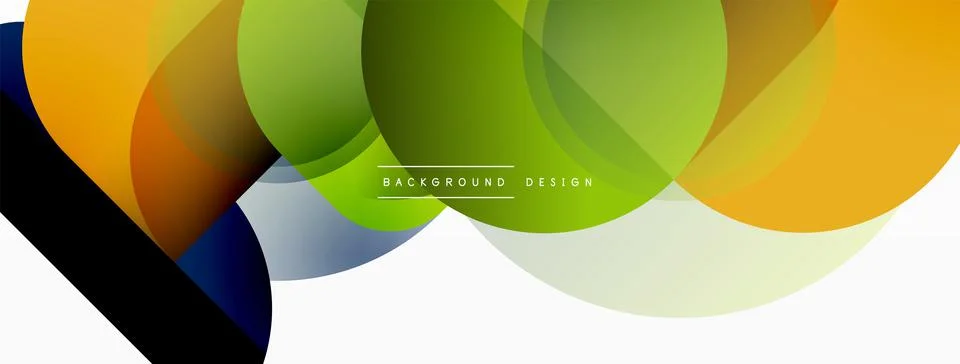 Creative geometric wallpaper. Minimal circle triangle and square line abstract Illustrazione stock
