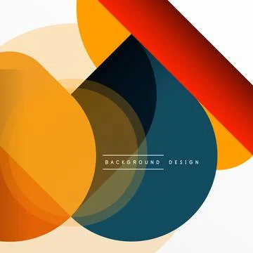 Creative geometric wallpaper. Minimal circle triangle and square line abstract 스톡 일러스트