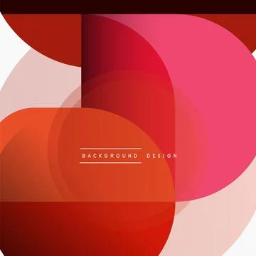 Creative geometric wallpaper. Minimal circle triangle and square line abstract Stock Illustration