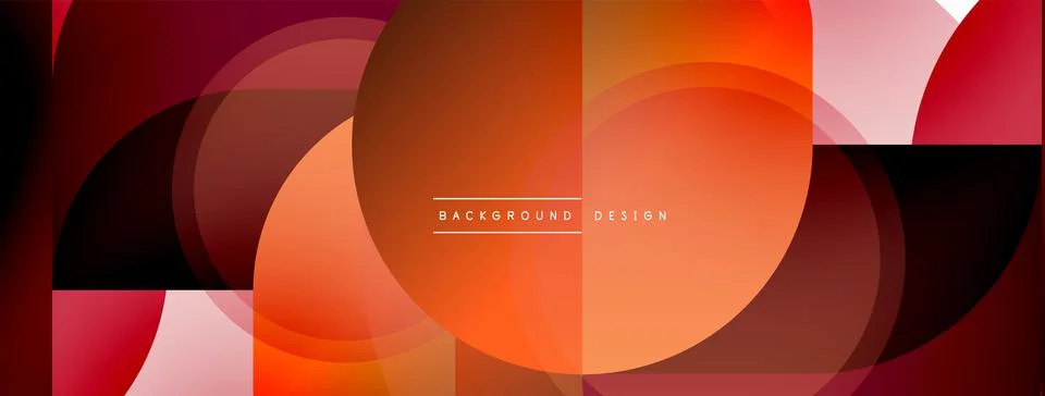 Creative geometric wallpaper. Minimal circle triangle and square line abstract 스톡 일러스트