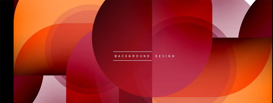 Creative geometric wallpaper. Minimal circle triangle and square line abstract イラスト素材