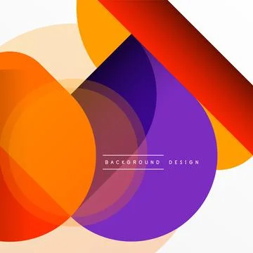 Creative geometric wallpaper. Minimal circle triangle and square line abstract イラスト素材