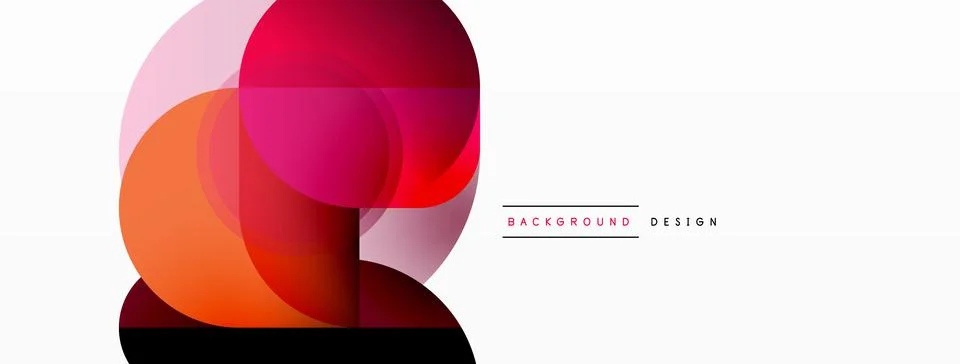 Creative geometric wallpaper. Minimal circle triangle and square line abstract 스톡 일러스트