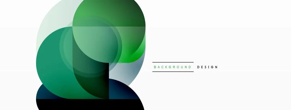 Creative geometric wallpaper. Minimal circle triangle and square line abstract Stock Illustration