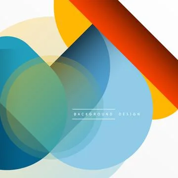 Creative geometric wallpaper. Minimal circle triangle and square line abstract 스톡 일러스트