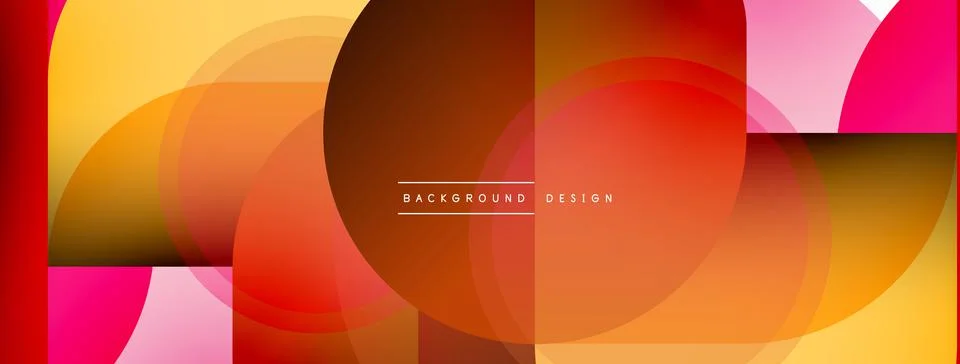 Creative geometric wallpaper. Minimal circle triangle and square line abstract 스톡 일러스트