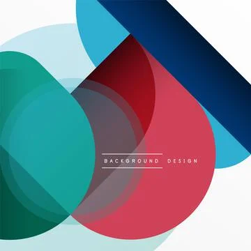 Creative geometric wallpaper. Minimal circle triangle and square line abstract 스톡 일러스트